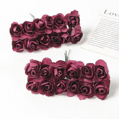 Umjetni buket ruža Papirnato lažno cvijeće Home Deco Dekoracija vjenčanja Božićna dekoracija 2023. DIY vjenčani vijenac Rukotvorine