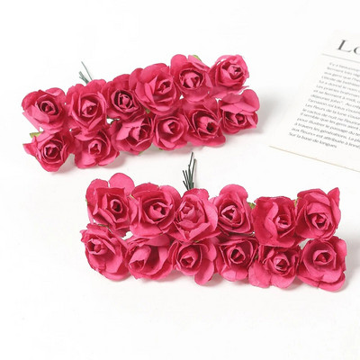 Umjetni buket ruža Papirnato lažno cvijeće Home Deco Dekoracija vjenčanja Božićna dekoracija 2023. DIY vjenčani vijenac Rukotvorine