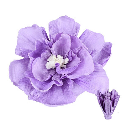 3/1kom DIY cvijet od krep papira Umjetni božur Glava ruže za dom Vjenčanje Rođendan Pozadina Zidni dekor DIY Cvjetni obrt