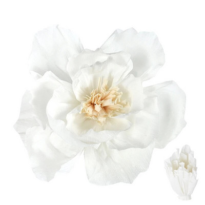 3/1kom DIY cvijet od krep papira Umjetni božur Glava ruže za dom Vjenčanje Rođendan Pozadina Zidni dekor DIY Cvjetni obrt