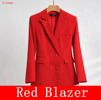 Visokokvalitetne jesensko-zimske formalne ženske jakne hlače Žensko poslovno odijelo Radna odjeća Uredska uniforma Široke nogavice Kompleti jakni