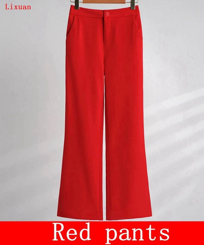 Visokokvalitetne jesensko-zimske formalne ženske jakne hlače Žensko poslovno odijelo Radna odjeća Uredska uniforma Široke nogavice Kompleti jakni