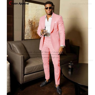 2023. gada zaļie uzvalki vīriešiem, īpaši pielāgoti līgavainim kāzu kostīmi, smokings, labākā vīrieša žaketes bikses, 2 gabali, moderns, laulības kostīms