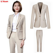 Visokokvalitetni proljetni jesenski ženski modni profesionalni kaput sakoi odijelo Korejski uredski ženski sako s hlačama Set velikih veličina5XL6XL