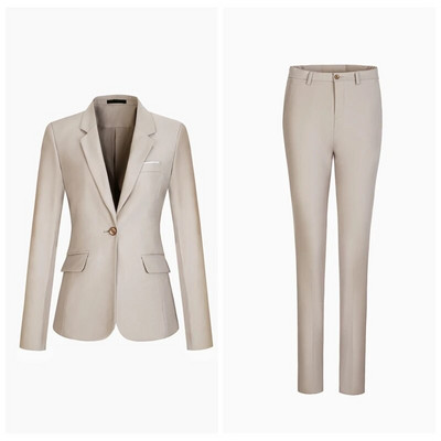 Visokokvalitetni proljetni jesenski ženski modni profesionalni kaput sakoi odijelo Korejski uredski ženski sako s hlačama Set velikih veličina5XL6XL