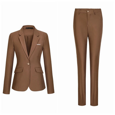 Visokokvalitetni proljetni jesenski ženski modni profesionalni kaput sakoi odijelo Korejski uredski ženski sako s hlačama Set velikih veličina5XL6XL