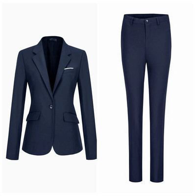 Visokokvalitetni proljetni jesenski ženski modni profesionalni kaput sakoi odijelo Korejski uredski ženski sako s hlačama Set velikih veličina5XL6XL