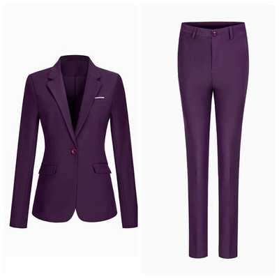 Visokokvalitetni proljetni jesenski ženski modni profesionalni kaput sakoi odijelo Korejski uredski ženski sako s hlačama Set velikih veličina5XL6XL