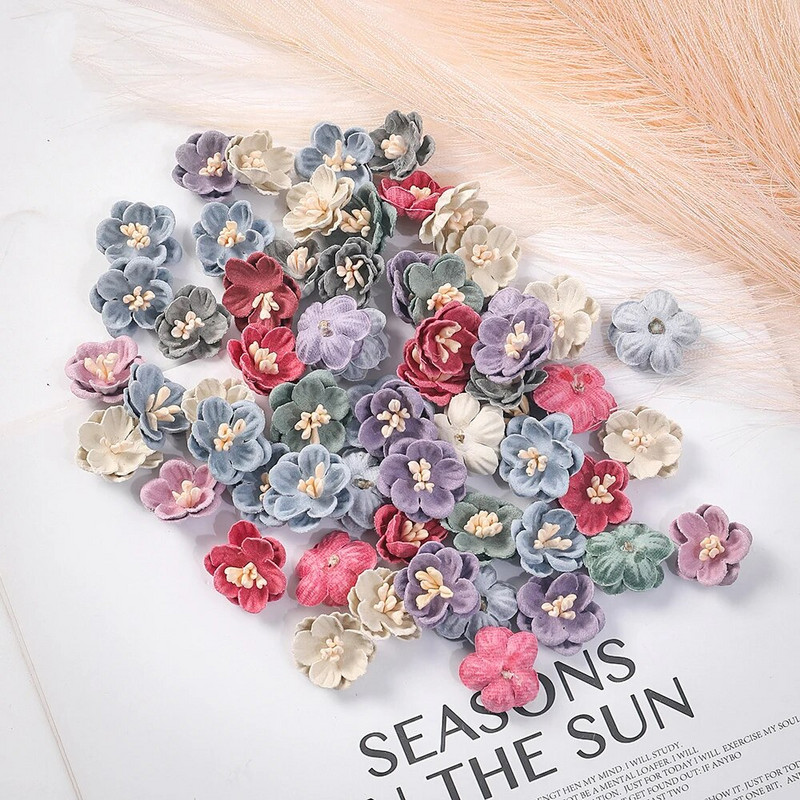 10/20kom 2cm Umjetno cvijeće Glave tratinčica Lažno cvijeće za uređenje doma Dekoracija vjenčanja DIY obrtni vijenci Pokloni Dodaci