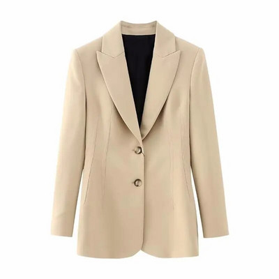 Proljeće 2023. Novi komplet hlača Modna uska odijela s V-izrezom Uredski blejzeri Žensko odijelo Ružičasto odijelo s hlačama visokog struka Ženski dvodijelni komplet