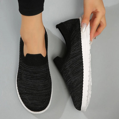 Ljetne ženske ravne cipele velike veličine Okrugla glava Uzorak mliječne krave Prozračne tenisice Udobne natikače Zapatos Para Mujeres