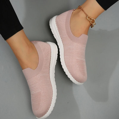 Ljetne ženske ravne cipele velike veličine Okrugla glava Uzorak mliječne krave Prozračne tenisice Udobne natikače Zapatos Para Mujeres