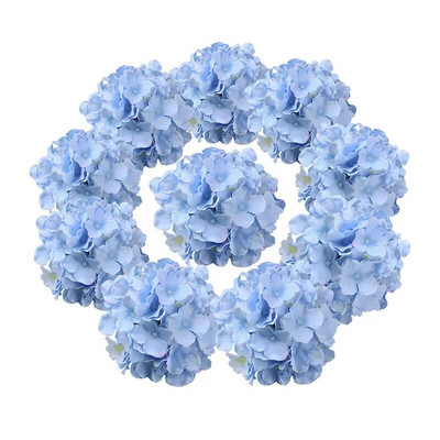 5/10 komada bijelih umjetnih svilenih božura s velikim cvjetnim glavama za svadbene kućne DIY dekoracije za zabave Lažno umjetno cvijeće Hortenzija Rukotvorine