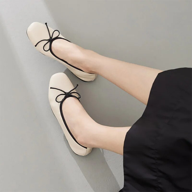 Sieviešu baleta plakanie tauriņi apavi Sievietēm Loafers Ērti plakani Candy Color laivu apavi Mīksti Zapatos Mujer 9604N