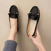 Ženske ravne baletne cipele Izrezane kožne prozračne mokasine Ženske cipele za čamac Balerinke Ženske cipele za slobodno vrijeme Zapatillas Mujer