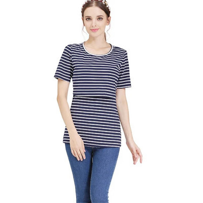 Érzelem anyukák pamut rövid ujjú kismama ruhák nyári kismama felsők Szoptatós póló terhes nőknek, szoptatós felsők