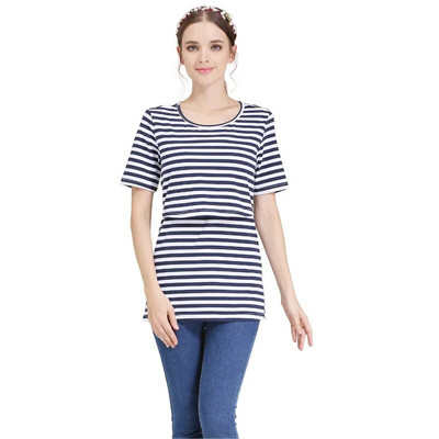 Érzelem anyukák pamut rövid ujjú kismama ruhák nyári kismama felsők Szoptatós póló terhes nőknek, szoptatós felsők