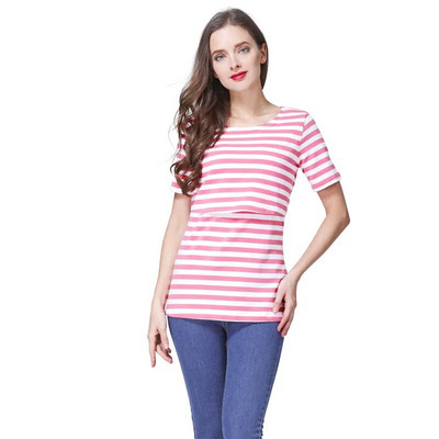 Érzelem anyukák pamut rövid ujjú kismama ruhák nyári kismama felsők Szoptatós póló terhes nőknek, szoptatós felsők