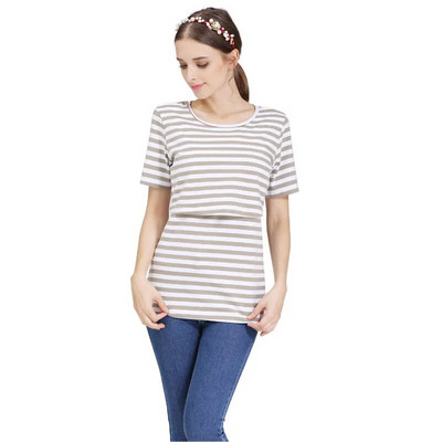 Érzelem anyukák pamut rövid ujjú kismama ruhák nyári kismama felsők Szoptatós póló terhes nőknek, szoptatós felsők