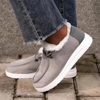 Dude Shoes Дамски Wendy Удобни равни обувки Mujer Zapatillas Зимни топли плюшени маратонки от вулканизирана кожа Мокасини Мокасини Дамски