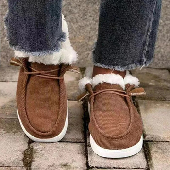 Dude Shoes Дамски Wendy Удобни равни обувки Mujer Zapatillas Зимни топли плюшени маратонки от вулканизирана кожа Мокасини Мокасини Дамски