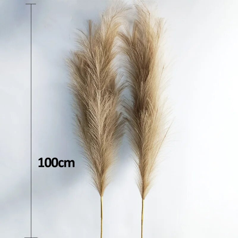 Pūkaina gara pampas zāle Boho dekoratīvie mākslīgie ziedi Mājas guļamistabas dekorēšana Niedru kāzu ballīte Ziemassvētku dekors Zieds