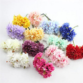 6Pcs/lot 3cm svilene krizanteme, glava umjetnog cvijeća, DIY vijenac, poklon kutija, obrt, lažni cvijet za vjenčanje, dekoracija kućne zabave