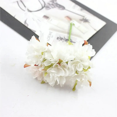 6Pcs/lot 3cm svilene krizanteme, glava umjetnog cvijeća, DIY vijenac, poklon kutija, obrt, lažni cvijet za vjenčanje, dekoracija kućne zabave