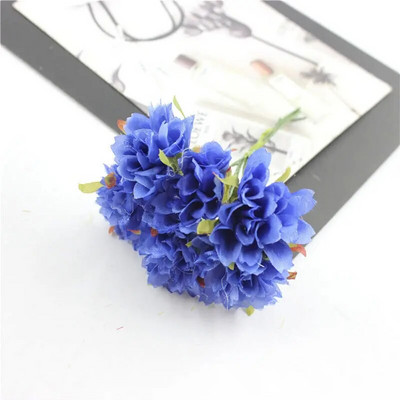 6Pcs/lot 3cm svilene krizanteme, glava umjetnog cvijeća, DIY vijenac, poklon kutija, obrt, lažni cvijet za vjenčanje, dekoracija kućne zabave