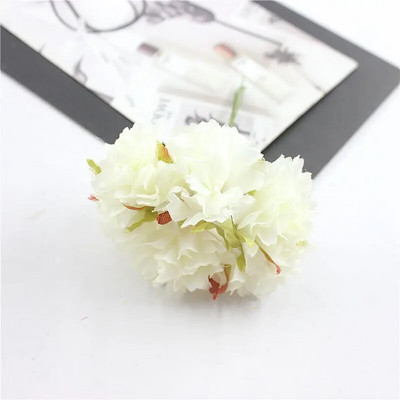 6Pcs/lot 3cm svilene krizanteme, glava umjetnog cvijeća, DIY vijenac, poklon kutija, obrt, lažni cvijet za vjenčanje, dekoracija kućne zabave