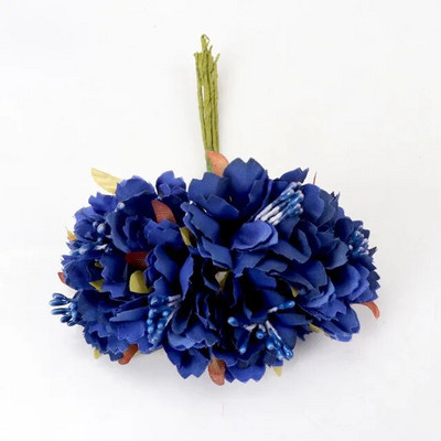 6Pcs/lot 3cm svilene krizanteme, glava umjetnog cvijeća, DIY vijenac, poklon kutija, obrt, lažni cvijet za vjenčanje, dekoracija kućne zabave