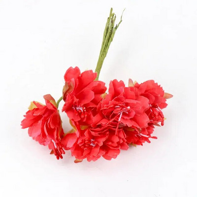 6Pcs/lot 3cm svilene krizanteme, glava umjetnog cvijeća, DIY vijenac, poklon kutija, obrt, lažni cvijet za vjenčanje, dekoracija kućne zabave