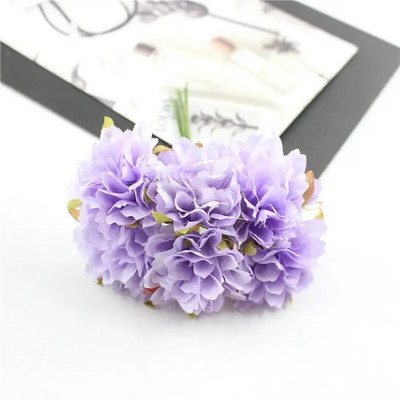 6Pcs/lot 3cm svilene krizanteme, glava umjetnog cvijeća, DIY vijenac, poklon kutija, obrt, lažni cvijet za vjenčanje, dekoracija kućne zabave