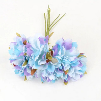 6Pcs/lot 3cm svilene krizanteme, glava umjetnog cvijeća, DIY vijenac, poklon kutija, obrt, lažni cvijet za vjenčanje, dekoracija kućne zabave