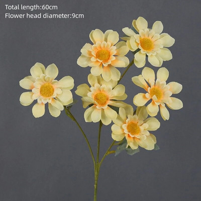 Žuta serija Umjetno cvijeće Biljke DIY Prolaz za vjenčanje Cvjetni aranžman Prozor Materijali za izlaganje Božićni dekor Rekvizit za događaj