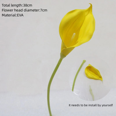 Žuta serija Umjetno cvijeće Biljke DIY Prolaz za vjenčanje Cvjetni aranžman Prozor Materijali za izlaganje Božićni dekor Rekvizit za događaj