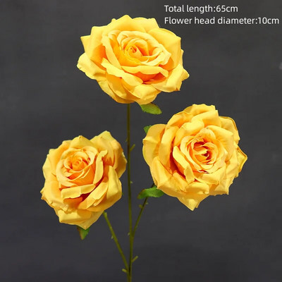Žuta serija Umjetno cvijeće Biljke DIY Prolaz za vjenčanje Cvjetni aranžman Prozor Materijali za izlaganje Božićni dekor Rekvizit za događaj