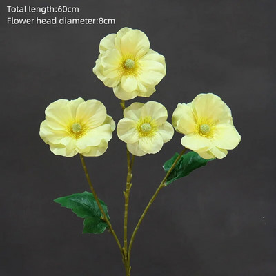 Žuta serija Umjetno cvijeće Biljke DIY Prolaz za vjenčanje Cvjetni aranžman Prozor Materijali za izlaganje Božićni dekor Rekvizit za događaj
