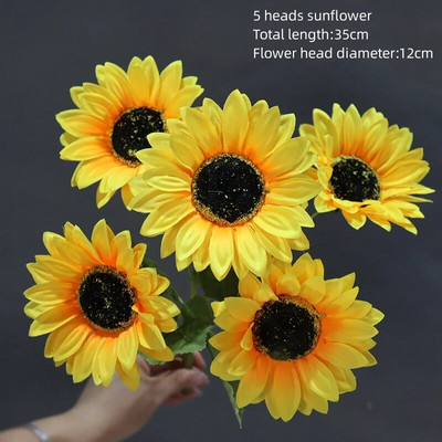 Žuta serija Umjetno cvijeće Biljke DIY Prolaz za vjenčanje Cvjetni aranžman Prozor Materijali za izlaganje Božićni dekor Rekvizit za događaj