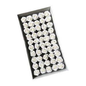 50db rózsa szappan virág olcsó mini virágok mesterséges 3 cm-es romantikus esküvő Valentin-napi ajándék esküvői bankett otthoni dekoráció