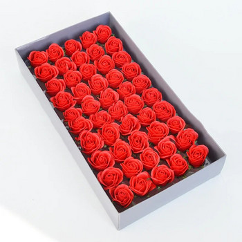 50 τμχ Τριαντάφυλλο Σαπούνι Λουλούδι Φτηνά Μίνι Λουλούδια Τεχνητά 3 εκατοστά Ρομαντικό Γάμος Δώρο Ημέρα του Αγίου Βαλεντίνου Γαμήλιο συμπόσιο Διακόσμηση σπιτιού