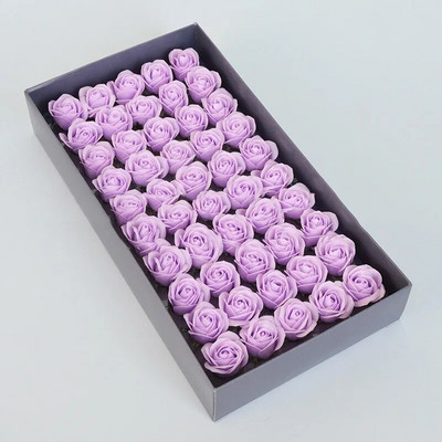 50db rózsa szappan virág olcsó mini virágok mesterséges 3 cm-es romantikus esküvő Valentin-napi ajándék esküvői bankett otthoni dekoráció