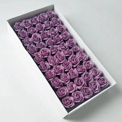 50db rózsa szappan virág olcsó mini virágok mesterséges 3 cm-es romantikus esküvő Valentin-napi ajándék esküvői bankett otthoni dekoráció