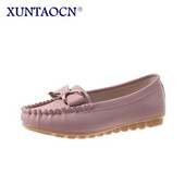 2022. gada vasara Sieviešu tauriņš Laivu apavi Sieviešu Pretslīdēšanas Plakanie Apavi Sieviešu iedobes Darba Loafers Sieviešu melnas, mīkstas ādas apavi