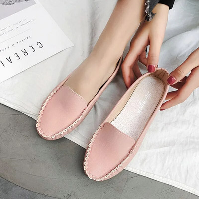 Női Lapos Sekély Cipők Női Espadrillák Nagymama Cipők Fehér Slip on Lapos Cipők Fekete Naplopók Alkalmi cipők Zapatos Mujer