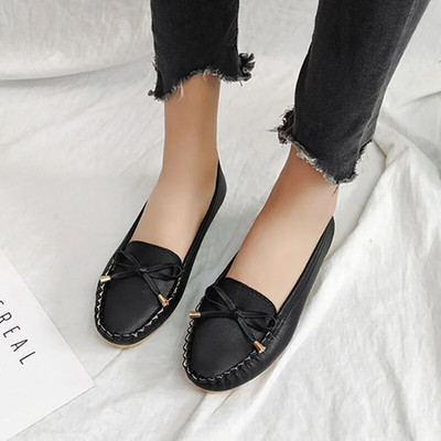 Női Lapos Sekély Cipők Női Espadrillák Nagymama Cipők Fehér Slip on Lapos Cipők Fekete Naplopók Alkalmi cipők Zapatos Mujer