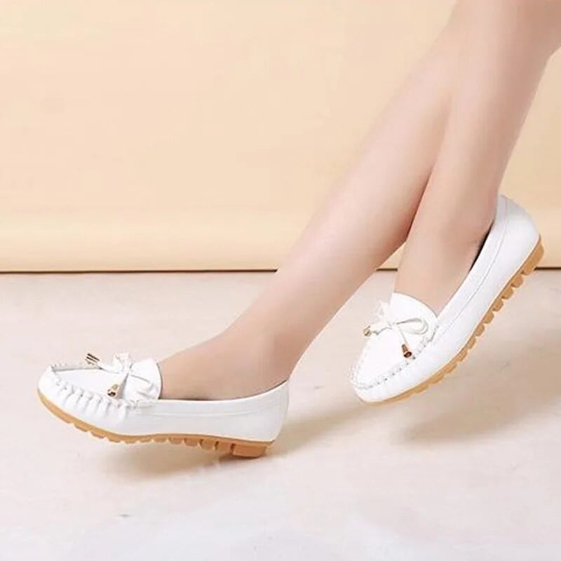 Női Lapos Sekély Cipők Női Espadrillák Nagymama Cipők Fehér Slip on Lapos Cipők Fekete Naplopók Alkalmi cipők Zapatos Mujer