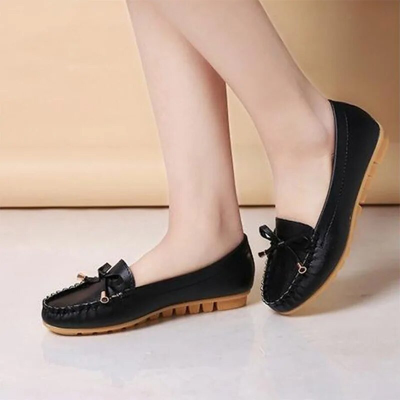 Női Lapos Sekély Cipők Női Espadrillák Nagymama Cipők Fehér Slip on Lapos Cipők Fekete Naplopók Alkalmi cipők Zapatos Mujer