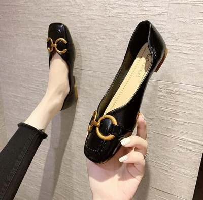 Jauni sieviešu dzīvokļi laivu apavi Pleds Slip on plakanas kurpes Metāla loafers kostīmi Tvīda dizaineru apavi sievietēm rudens