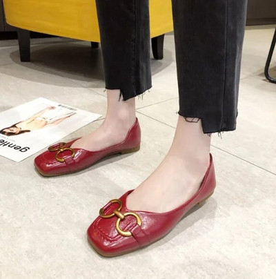 Jauni sieviešu dzīvokļi laivu apavi Pleds Slip on plakanas kurpes Metāla loafers kostīmi Tvīda dizaineru apavi sievietēm rudens